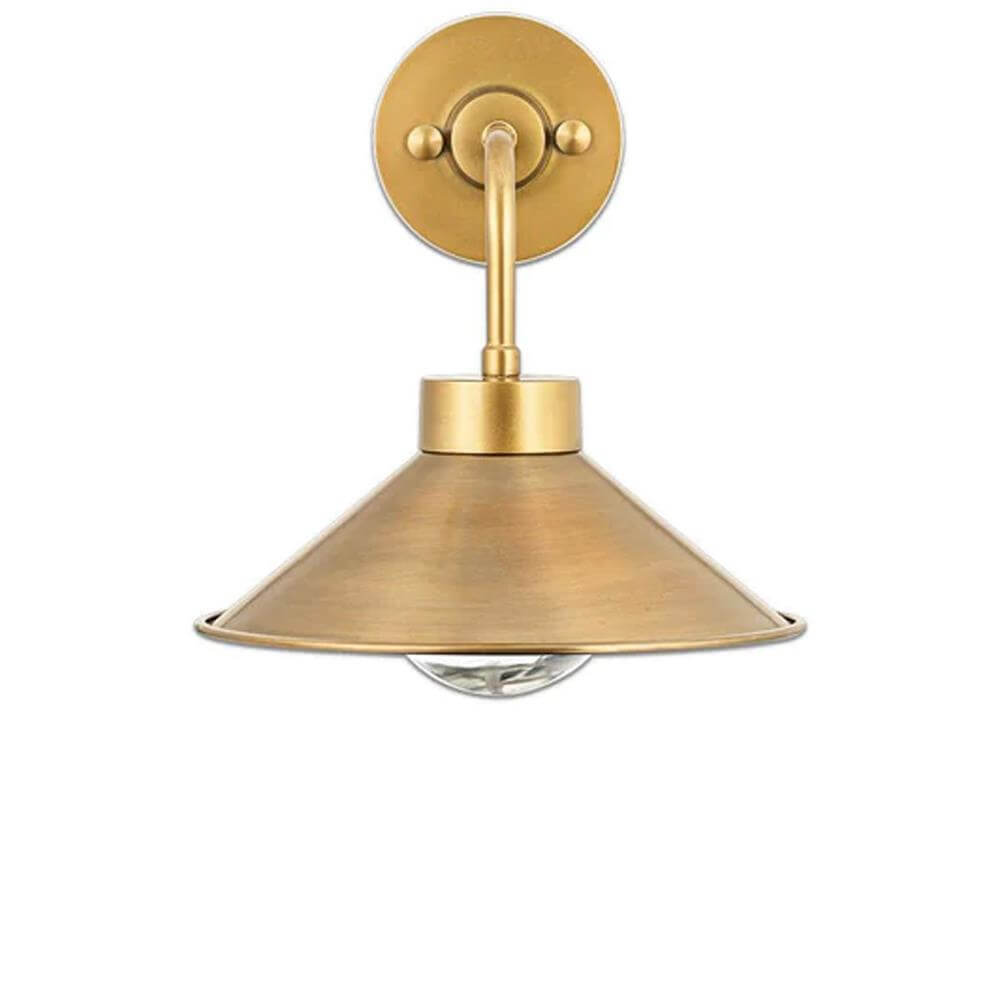 Brass cone online wall light